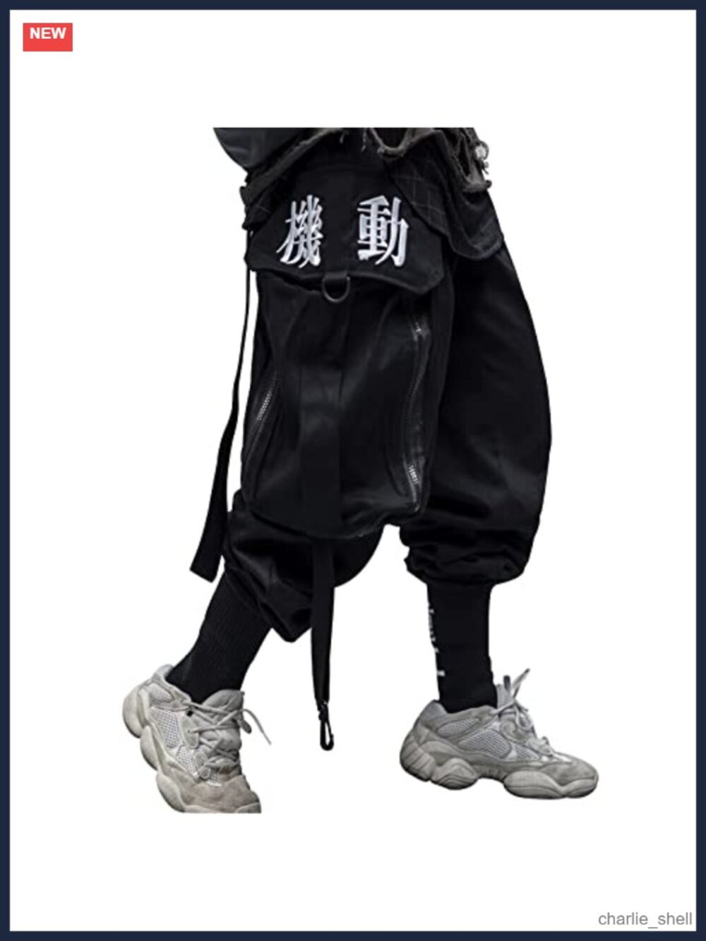 Men's Japanese Streetwear Techwear Cargo Pants Relaxed Fit Jogger